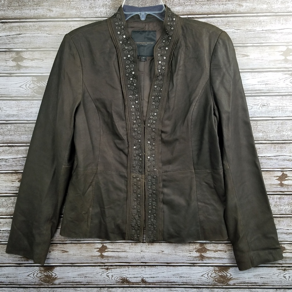 Classiques Entier soft leather jacket with studs
